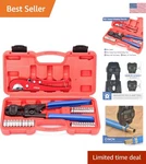 Effortless Pex Crimper With 20PCS Clamps & Pipe Cutter Smart Plumbing Solution. Fixed Price $66.49.