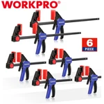 Workpro 6" 12" Bar 6PC One-handed Clamp/spreader Light-duty Wood Set. Fixed Price $36.39.