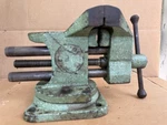 Very Rare Athol Manufacturing Company Swivel Bench Vise With Decal Mark. Fixed Price $200.00.