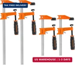 Jorgensen 4-PACK Steel Bar Clamps Set, Inch & 12 Medium Duty F-clamp 60. Fixed Price $65.08.