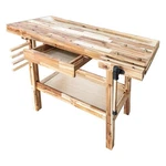 Olympia Tools 48 Inch Acacia Hardwood Woodworking Carpentry Workbench W/ Storage. Fixed Price $186.99.