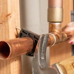 Oatey 33907 1" Plastic Nail Barb Clamp, Od, Pvc, Pipe Support. Fixed Price $19.99.