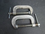 2- Vintage Clamps 1/2" No. 1422 Adjustable Co Chicago Usa C5. Fixed Price $21.00.