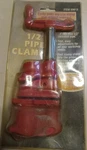 1/2" Pipe Clamp Item #03813 Variable Capacity, Throat Depth 1-3/8" Nip. Fixed Price $6.77.