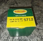 Box Of Ten (10) Ideal Clamps Part 5712 Fits 3/8 3/4" Hose, 1/2 1-14". Fixed Price $9.95.