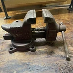 Vintage Columbian No. 43 Swivel Base Anvil Vise 3'' Jaws Usa Cleveland Ohio. Fixed Price $45.90.