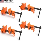 Y&y Decor 4 Pack 1/2" Pipe Clamps For Wood Gluing, Heavy Duty Orange Black. Fixed Price $55.69.