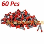 60X 2 Inch Mini Metal Spring Clamps W/ Red Rubber Tips Tool Lot Of Pcs Pack. Fixed Price $19.29.
