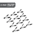 Hyper Tough 12-PIECE Mini Metal Spring Clamp Set. Fixed Price $8.67.