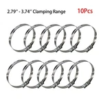 10PCS Worm Gear Clamps 2.79'' - 3.74'' Clamping Range Intercooler Turbo Pipe. Fixed Price $21.98.