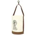 Klein Tools 5104S Leather-bottom Bucket, Canvas With Swivel Snap Hook. Fixed Price $104.87.