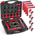 90 Degree Positioning Squares Right Angle Clamps, 5.5 X Inches, Set Red. Fixed Price $59.09.
