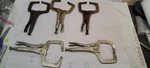 Set Of 3 Vintage Petersen 11R Vice Grips Plus 2 Tiawan Made Clamps. Fixed Price $54.99.