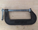 Craftsman 66676 Malleable Steel 6X3 Inch C-clamp Vintage Gray Made Usa. Fixed Price $11.94.