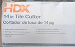 Hdx 14"INCH Cutter 548-755, Cuts Ceramic And Porcelain Tiles, Rugged Steel. Fixed Price $16.50.