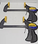2 Piece - Vintage American Tool 6" Quick Grip Bar Clamps 00506 Made Usa, 1989. Fixed Price $39.95.