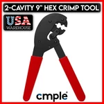 2-CAVITY 9" Hex Tool Coaxial F Connector RG59 RG6 Cable Connection Crimper. Fixed Price $27.99.