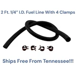 For Briggs & Stratton 5414K 1/4" Fuel Line Hose With Clamps Lawn Mower. Fixed Price $10.99.