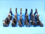 Stanley Set Of 6 Wood Rabbet Planes 180 181 182 190 191 192 Each W/ Depth Stop. Fixed Price $420.00.