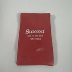 Starrett No. 240 Set Of (4) Pin Vises (a-d) W/pouch- Barely Used. Fixed Price $95.67.