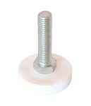 8 Pc Leveling Mounts White Base/feet/pad, Zinc Plated Steel, 1/2-13 X 3.5". Fixed Price $52.00.