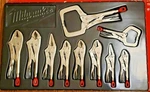 Milwaukee 10PC Torque Master Locking Pliers & Clamp Set #48-22-3690. Fixed Price $213.89.