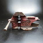 Sears 4.5" Swivel Bench Vise Vintage Cast Iron Anvil Heavy Duty Garage Tool. Fixed Price $46.36.