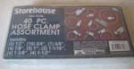 40-PCS Storehouse Clamp Assortment Set Pipe Fitting Worm Gear Type Assorted New!. Fixed Price $24.99.