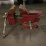 Companion 3.5" Bench Vise Swivel Base Anvil Top Heavy Duty Cast Iron. Fixed Price $30.00.