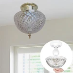 Evelots Ceiling Clip-on Light Bulb Shade-lamp-dome-diamond CUT-ACRYLIC-SET/2. Fixed Price $40.82.