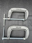 (2) Sears Craftsman Usa Nos C-clamps 66723 Ductile Iron. Fixed Price $39.00.