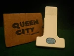 Vintage White Squeeze-clamp/spring For Portable Table-task-work Lights 5". Fixed Price $9.00.