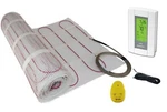 Electric Tile Radiant Warm Floor Heated Kit, Mat With Prog Thermostat 120 V. Fixed Price $259.00.