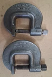 2 J.h. Williams Vintage C-clamp CC-1 Vulcan Heavy Service Usa Cleaned & Oiled. Fixed Price $60.00.
