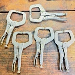 Vintage Lot Of 5 Petersen Dewitt Vise-grip 6R C-clamps Made Usa. Fixed Price $39.95.