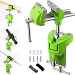 Bench Vise, 360 Swiveling Articulating With Post Universal, Woodworking. Fixed Price $73.65.