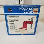 Chicago Tool 3" Hold Down Clamp Bench Mount Woodworking Open Box. Fixed Price $24.99.