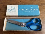 Metroloy Pinking Shears Stainless Steel With Blue Handle Box 9" Long. Fixed Price $14.99.