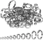 82 Pcs Single Ear Hose Clamps, 11 Sizes 5.8-38.1MM 304 Stainless Steel Crimp. Fixed Price $13.49.
