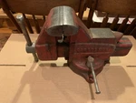 Vintage Craftsman NO.506-5188 Usa Swivel Bench Vise 4 Inch Jaws Has Pipe. Fixed Price $63.00.