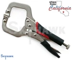 New 6" Locking Vise C-clamp Pliers Flex Pads Tpr Grip Hand Tool Welding. Fixed Price $11.99.