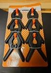 Cheaplights 6 Pack 4 1/2IN. Heavy Duty Black Spring Muslin Clamps. Fixed Price $15.97.