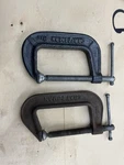 Lot Of ( ) Inch Metal C-clamps Craftsman 66673 Made Usa 66723. Fixed Price $9.99.