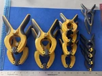 Wolfcraft Lot Of 16 - Quick Jaw Spring Clamp 4 2" Swivel Head & Fine Point. Fixed Price $24.99.
