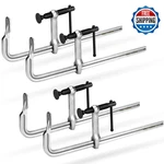 Shall 4-PACK 12-INCH 450LBS Drop Forged Steel Bar Clamps Set Metal/woodworking. Fixed Price $71.22.