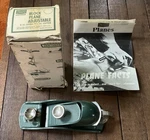 Vintage Craftsman Block Plane Adjustable 6" Long, 1 5/8" Cutter W/ Box # 37052. Fixed Price $34.99.