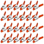 Lot Of 24-6" Inch Clamp Large Heavy Duty Spring Metal 2.5 Jaw Opening. Fixed Price $50.94.
