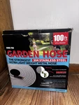Home Pro 100 Ft. Stainless Steel Garden Hose 304 New Box. Fixed Price $80.50.