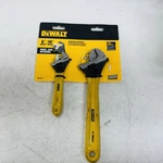 Dewalt DWHT75497 Adjustable Wrench Set Of 2-PACK 6" 10" Wide Jaw Opening New. Fixed Price $45.06.