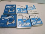Lot Of (6) Muffler Clamps Exhaust Tail Pipe Two 1/2", Three 1/4"' One. Fixed Price $12.00.